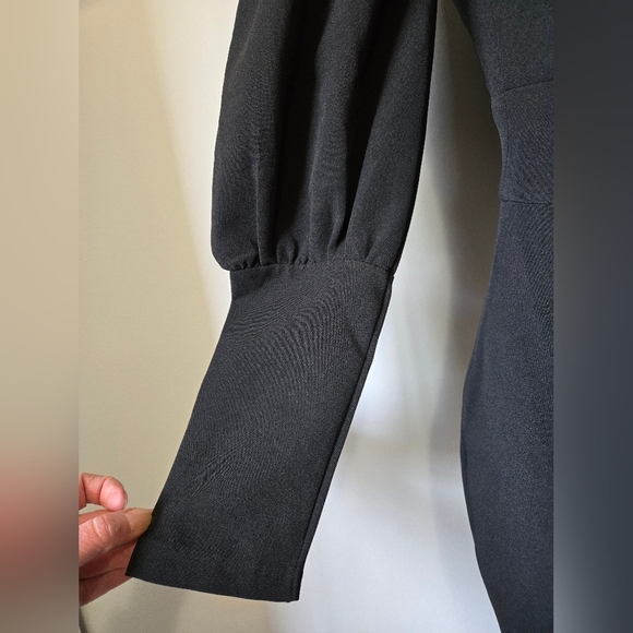 Jennifer By Design Club Blackfiyyed Choker Dress. Size Small - Picture 5 of 13